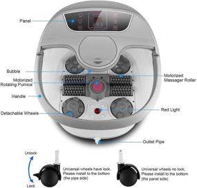 img 3 attached to Расслабьтесь и омолодитесь с помощью массажного аппарата для ног - тепло, пузырьки, цифровое управление температурой и многое другое!