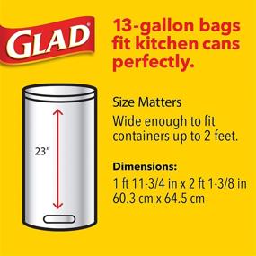 img 3 attached to 🗑️ Tall Kitchen Quick-Tie Trash Bags - 13 Gallon White Trash Bag – 80 Ct (Package May): Easy and Convenient Disposal Solutions for Any Kitchen