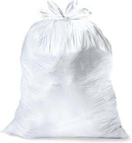 img 1 attached to 🗑️ Tall Kitchen Quick-Tie Trash Bags - 13 Gallon White Trash Bag – 80 Ct (Package May): Easy and Convenient Disposal Solutions for Any Kitchen