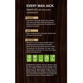 img 3 attached to 🧔 Every Man Jack Mens Beard Oil: Subtle Sandalwood Fragrance, Deep Moisturization, and Natural Shine – Shea Butter Infused, 1.0-ounce