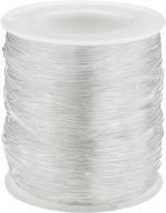 elastic clear beading thread: stretchy polyester string cord for jewelry making and crafts - 1.2mm, 60 meters logo