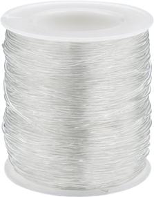 img 4 attached to Elastic Clear Beading Thread: Stretchy Polyester String Cord for Jewelry Making and Crafts - 1.2mm, 60 Meters