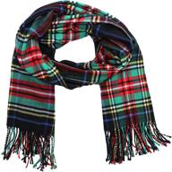 🧣 achillea scottish tartan cashmere blanket women's scarves & wraps logo