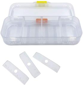 img 3 attached to 📦 Versatile Clear Plastic Organizer Box with Multiple Compartments, Ideal for Beads, Letters, Fishing Tackle, and More - 313-8C-Clear