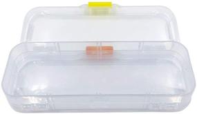 img 2 attached to 📦 Versatile Clear Plastic Organizer Box with Multiple Compartments, Ideal for Beads, Letters, Fishing Tackle, and More - 313-8C-Clear