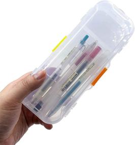 img 4 attached to 📦 Versatile Clear Plastic Organizer Box with Multiple Compartments, Ideal for Beads, Letters, Fishing Tackle, and More - 313-8C-Clear