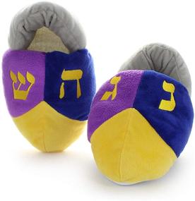 img 3 attached to Cazenove Hanukkah Dreidel Slippers European