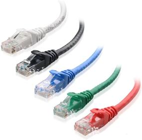 img 4 attached to 🔌 Улучшите эффективность сетевого подключения с помощью коаксиального кабеля Cable Matters 5-цветной комбо без зацепов Cat6 Ethernet - 5 футов.