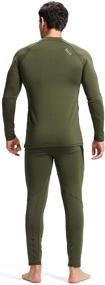 img 3 attached to Romision Fleece Base Layer Set for Men - Thermal Underwear, Insulated Long Johns for Cold Weather Hunting