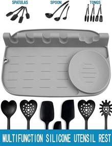 img 3 attached to Premium Silicone Heat Resistant BPA Free Utensils: A Versatile Set for All Your Kitchen Needs