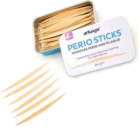 img 1 attached to 🪥 100 Count Pack of 6 Dr. Tungs Double-sided X-Thin PerioSticks: Comfortable Interdental Sticks that Stimulate Gums, Remove Plaque and Food Particles.
