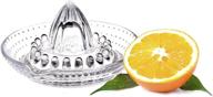 🍊 wisyllc premium citrus orange lemon squeezer with handle and pour spout: heavyweight break-resistant glass and efficient manual hand juicer logo