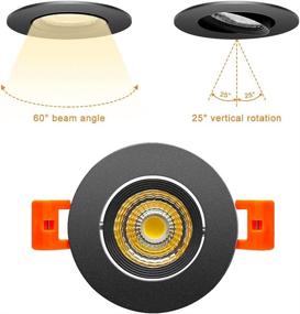 img 1 attached to 💡 3000K 3500K Equiv. Directional Recessed Downlight