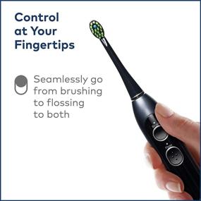 img 1 attached to 🚰 Black Waterpik Sonic-Fusion Oral Care System with Flossing Toothbrush