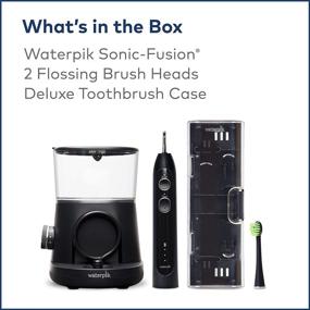 img 3 attached to 🚰 Black Waterpik Sonic-Fusion Oral Care System with Flossing Toothbrush