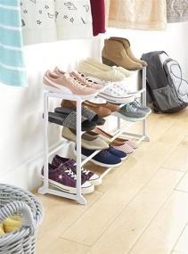 img 3 attached to 👠 Whitmor Floor Shoe Rack - White, 4 Tier, Holds 20 Pairs