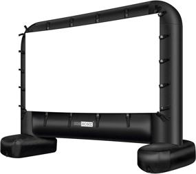 img 4 attached to 🎬 VIVOHOME 14 футовый надувной мега проекторный экран для кино в помещении и на открытом воздухе с сумкой для переноски - передняя и задняя проекция