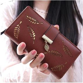 img 3 attached to 👜 Stylish Womens Bifold Leather Handbag with Matching Wallet - Elegant Fashion for Women