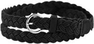 uxcell adjustable single buckle braided women's accessories logo