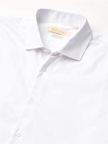 img 2 attached to 👕 Stylish and Comfortable Kitonet Solid Shirt - White Large