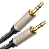 ugreen 6.5ft hi-fi stereo 3.5mm audio cable with silver-plating copper core, double layer shielding, nylon braided, gold plated male to male aux cord - tangle-free for audiophile music enthusiasts logo