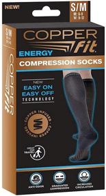 img 3 attached to Copper Fit Compression Sock - Unisex, Available in Various Sizes and Quantities