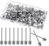 100 pack ball pump needles by willbond - inflating needles for sports balls with container storage box - football, basketball, and more логотип