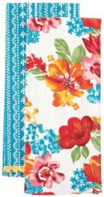 img 2 attached to Полотенца для кухни "Pioneer Woman Wildflower Whimsy" - набор из двух
