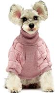 🐾 stay warm and stylish this winter with fitwarm luxury faux furred dog coat - turtleneck sweater for dogs and cats логотип