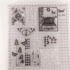 img 3 attached to 📞 Vintage Telephone Clear Stamps with Plaid Background and English Letters – Perfect for Card Making, Scrapbooking, and DIY Decoration