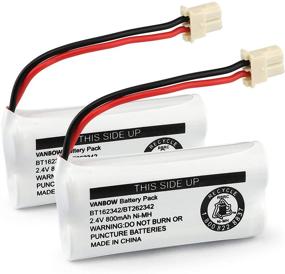 img 4 attached to 2-Pack BT162342 BT262342 Phone Batteries Compatible with VTech & AT&T Handset Telephones