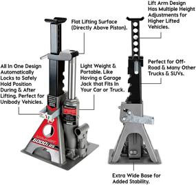 img 2 attached to 🔧 Powerbuilt 620471 Unijack - 6000 lb. Capacity, Black - 6000lb Unijack for Convenient Lifting