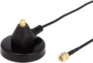 📡 high-performance sma antenna magnetic mount base with 10ft/3m rg174 sma coaxial cable (gold plated sma plug) - ideal for 3g/4g/lte cellular, ham, ads-b, and gps antennas logo