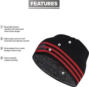 img 3 attached to Adidas Eclipse Reversible Beanie Black