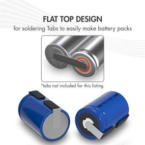 img 1 attached to 🔋 Tenergy 4/5 SubC 1300mAh NiCD Rechargeable Batteries - 15 Pack: Flat Top Batteries for Long-lasting Power