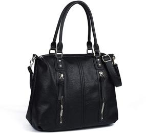 img 4 attached to Satchel Shoulder Crossbody Handbags Multiple Women's Handbags & Wallets in Hobo Bags