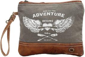 img 3 attached to 👜 Myra Bag Adventure Begins Wristlet Bag S-1020: Sustainable Upcycled Canvas at Its Best