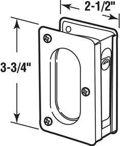 img 1 attached to 🚪 Enhance Your Closets with Prime-Line Products N 7363 Closet Pocket Door Passage Pull