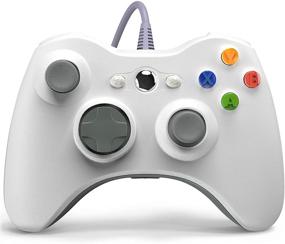 img 4 attached to YAEYE Wired Controller for Xbox 360 with Dual-Vibration Turbo - Xbox 360/360 Slim, PC Windows 7,8,10 (White)