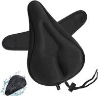 🚴 zacro gel bike seat cover - ultimate comfort for your bicycle ride, with cross straps and water-resistant cover (black) logo