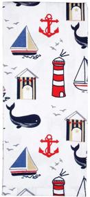 img 2 attached to Coastal Kitchen Towels Nautical Seashell Kitchen & Dining