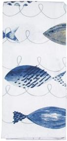 img 3 attached to Coastal Kitchen Towels Nautical Seashell Kitchen & Dining