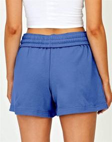 img 1 attached to Stay Cool and Active: Ezymall Women's Comfy Sweat Shorts with Pockets for Summer Fitness and Casual Wear