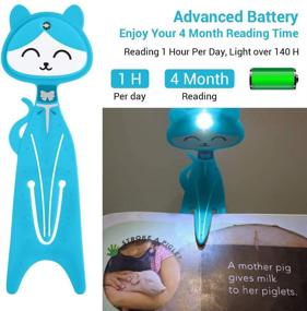 img 2 attached to Upgraded Book Light for Nighttime Reading in Bed, Extended Reading Time Book Lamp with Ultra Bright Clip-On LED, Versatile Bookmark Function, Perfect Christmas and Birthday Gift (Blue)