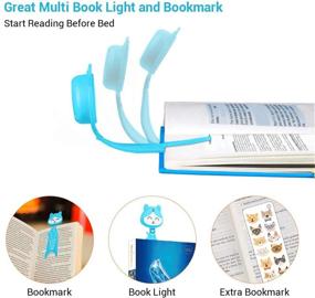 img 1 attached to Upgraded Book Light for Nighttime Reading in Bed, Extended Reading Time Book Lamp with Ultra Bright Clip-On LED, Versatile Bookmark Function, Perfect Christmas and Birthday Gift (Blue)