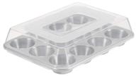 🧁 amazoncommercial 12-cup aluminum muffin pan with lid logo