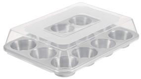 img 4 attached to 🧁 AmazonCommercial 12-Cup Aluminum Muffin Pan with Lid