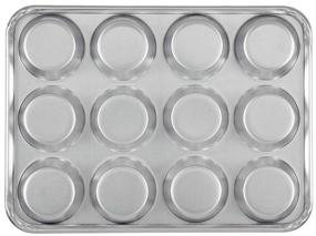 img 2 attached to 🧁 AmazonCommercial 12-Cup Aluminum Muffin Pan with Lid