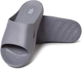 img 1 attached to 👣 Step into Earth-Friendly Bliss with EcoCozy Comfort Sport Slide Sandals