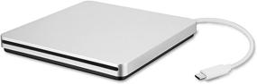 img 4 attached to 📀 High-performance USB-C External CD DVD Drives, Self-Priming CD Drives DVD-RW Burner for MacBook, iMac, Dell XPS - Ultra Slim Design